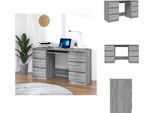 Vidaxl Scrivania Grigio Sonoma 140X50X77 Cm In Legno - Scrivanie