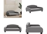 Vidaxl Letto Per Cani Grigio 70X45X30 Cm In Pelle Finta - Letto Per Cani - Letti Per Cani - Divano Per Cani - Divano Per Animali Domestici