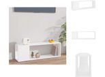 Mobile Tv Vidaxl Bianco 100X24X32 Cm In Legno - Mobili Tv