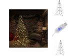 Vidaxl Albero Di Natale A Forma Di Cono 240 Led Indoor Outdoor 115X150 Cm - Alberi Di Natale
