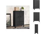 Vidaxl Armadio Stile Industriale Antracite 67X35X107 Cm Acciaio - Armadi