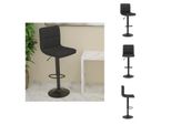 Vidaxl Sgabello Da Bar In Tessuto Nero - Sgabello Da Bar