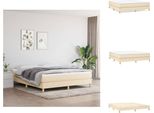 Vidaxl Letto A Molle Insacchettate Crema 160X200 Cm In Tessuto - Letti E Strutture Letto