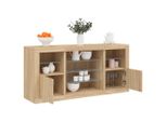Credenza Con Luci Led Rovere Sonoma 142,5X37X67 Cm