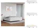 Vidaxl Struttura Letto Bianca 160X200 Cm In Pelle Finta - Letti E Strutture Letto