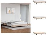 Vidaxl Struttura Letto Cappuccino-Marrone 180X200 Cm In Pelle Finta - Letti & Strutture Letto