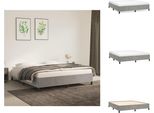 Vidaxl Struttura Letto Grigio Chiaro 180X200 Cm In Velluto - Letti E Strutture Letto