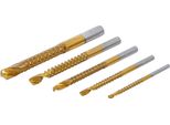 Set Di Punte Per Fresa Hss | Nitrurato Di Titanio | 3 - 8 Mm | 5 Pz.