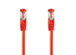 Cavo Di Rete CAT6 | Rj45 Maschio | Rj45 Maschio | S/Ftp | 2,00 M | Round | Lszh | Rosso | Etichetta