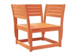 Vidaxl Sedia Da Giardino Marrone Cera In Legno Di Pino Massiccio