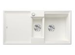 Blanco Adira 6 S Lavello Da Incasso Silgranit Bianco Da 60 Cm Con Comando A Distanza Dello Scarico, Con Accessori