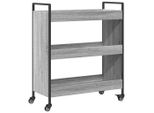 Carrello Da Cucina Grey Sonoma 70X30X82 Cm Materiale A Base Di Legno