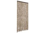 Vidaxl Tenda A Mosca Beige E Marrone 100X200 Cm In Ciniglia