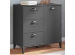 Vidaxl Credenza Viken Antracite 80X40X80 Cm Materiale A Base Di Legno