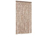 Vidaxl Tenda A Mosca Beige E Marrone Scuro 100X230 Cm Ciniglia