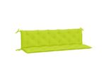 Vidaxl Cuscini Per Panca Da Giardino 2 Pz. Tessuto Oxford Verde Chiaro 180X50X7 Cm