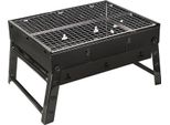 35X27X20 Cm Griglia A Carbone Portatile, Griglia Pieghevole, Griglia Portatile In Valigia, Griglia Pieghevole Per Barbecue Per Campeggio, Picnic, Vacanze, Feste In Spiaggia E Altre Attività All'aperto, Griglia Da Viaggio, Griglia In Valigia