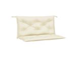 Vidaxl Cuscini Per Panca Da Giardino 2 Pz. Crema 100X50X7 Cm Tessuto Oxford