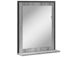 Vidaxl Specchio Da Bagno Con Mensola Grey Sonoma 50X12X60 Cm Materiale A Base Di Legno