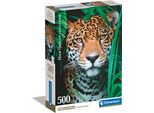 Clementoni - Compact 500 Pieces - Jaguar In The Jungle
