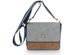 Pip Studio Borsa A Tracolla Fenna Cross Body Flap Blue Grigio Cadetto