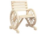 Sedia Da Giardino 58X58X78,5 Cm In Legno Massiccio Di Abete