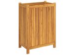 Vidaxl Fioriera Con Inserto 54X31X75 Cm In Legno Massiccio Di Acacia