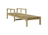 Lettino Prendisole 199,5X62X55 Cm In Legno Di Pino Impregnato