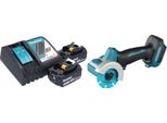 Smerigliatrice Angolare A Batteria Makita Dmc 300 Rf 18 V 76 Mm Brushless + 2X Batteria Ricaricabile 3,0 Ah + Caricabatterie
