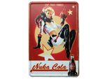 Fallout Me­Tall­Schild Nuka Cola Girl