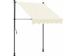 Vidaxl Tenda Da Sole Retrattile Crema 200X115 Cm In Tessuto E Acciaio