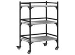 Carrello Da Cucina Grey Sonoma 50X35X75,5 Cm Materiale A Base Di Legno