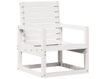 Vidaxl Sedia Da Giardino Bianca 57,5X63X76 Cm In Legno Di Pino Massiccio