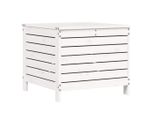 Sgabello Da Giardino Bianco 62X63,5X53,5 Cm In Legno Di Pino Massiccio