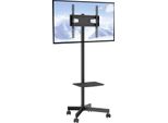 Vevor Supporto Tv Con Rotelle Universale 1430-1538 Mm Regolabile In Altezza, 100 X 100 Mm / 400 X 400 Mm, 39,9 Kg Supporto Da Pavimento Caricabile Adatto Per Televisori Da 58,42-152,4 Cm, Supporto Tv