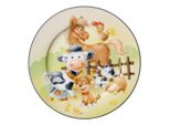 Ritzenhoff & Breker Tiere Teller Hoftiere, Kinderteller, Speiseteller, Kinder, Porzellan, Ø 19 Cm, 428384