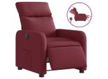 Vidaxl Poltrona Relax In Tessuto Rosso Vino Elettrico