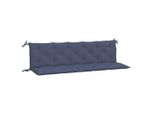 Vidaxl Cuscini Per Panca Da Giardino 2 Pz. Tessuto Oxford Blu Navy 180X50X7 Cm