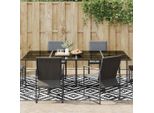 Vidaxl Tappeto Per Esterni Arakil Bianco E Nero 190X290 Cm Pp