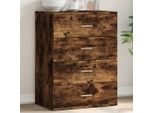 Vidaxl Credenza Rovere Affumicato 60X39X80 Cm Materiale A Base Di Legno