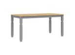 Vidaxl Tavolo Da Pranzo Grey 160X80X75 Cm In Legno Di Pino Massiccio