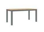 Vidaxl Tavolo Da Pranzo Panama Grey 160X80X75 Cm In Legno Di Pino Massiccio