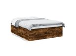 Vidaxl Struttura Letto In Rovere Affumicato 150X200 Cm Materiale A Base Di Legno