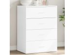 Vidaxl Credenza Bianca 60X39X80 Cm Materiale A Base Di Legno