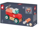 Janod Brico'kids - Set Di Costruzioni Carrello Con Gatto - Giocattolo Di Legno