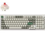 Tastiera Meccanica Senza Fili Keychron Q5 Max Qmk/Via, Qwerty Us, Manopola, Guscio Bianco, Gateron Jupiter Red Q5M-P1