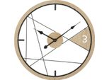 Mauro Ferretti Orologio Da Parete Design Geometrico Ø 60X2,5 Cm Marrone Nero