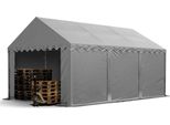 Toolport Tendone Deposito 3X6 M Pvc 700 N Tenda Capannone Impermeabile Grigio
