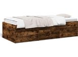Letto Da Giorno Con Cassetti In Rovere Fumé 90X190 Cm Materiale In Legno