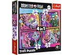 Trefl Puzzle 4In1 Elettrizzante Monster High Day 34655